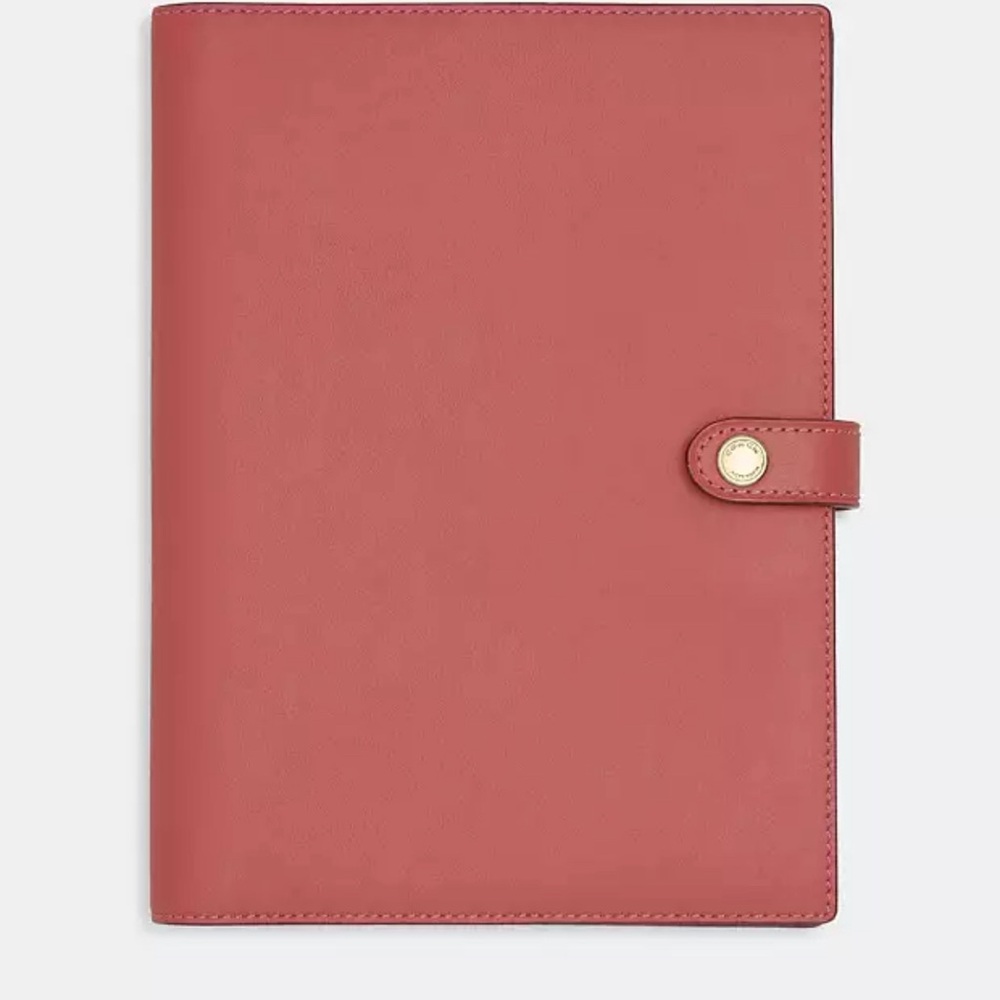 Leather Coach notebook